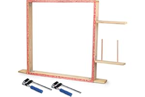 ICZW Tufting Frame for Electric Carpet Tufting Machine 31.5" x 31.5" Frame for Rug Tufting with Clamp