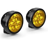 DENALI D3 LED Auxiliary Light Pods with DataDim Technology, Amber, Pair