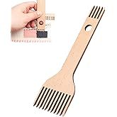 Wooden Weaving Comb, Weaving Loom Tool Wooden Weaving Loom Comb Double Ended Handcraft Tapestry Rug for Woven Making Crafts Weaving Tools for Knitting