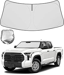 BIBLOZ Car Windshield Sun Shade for Toyota Tundra