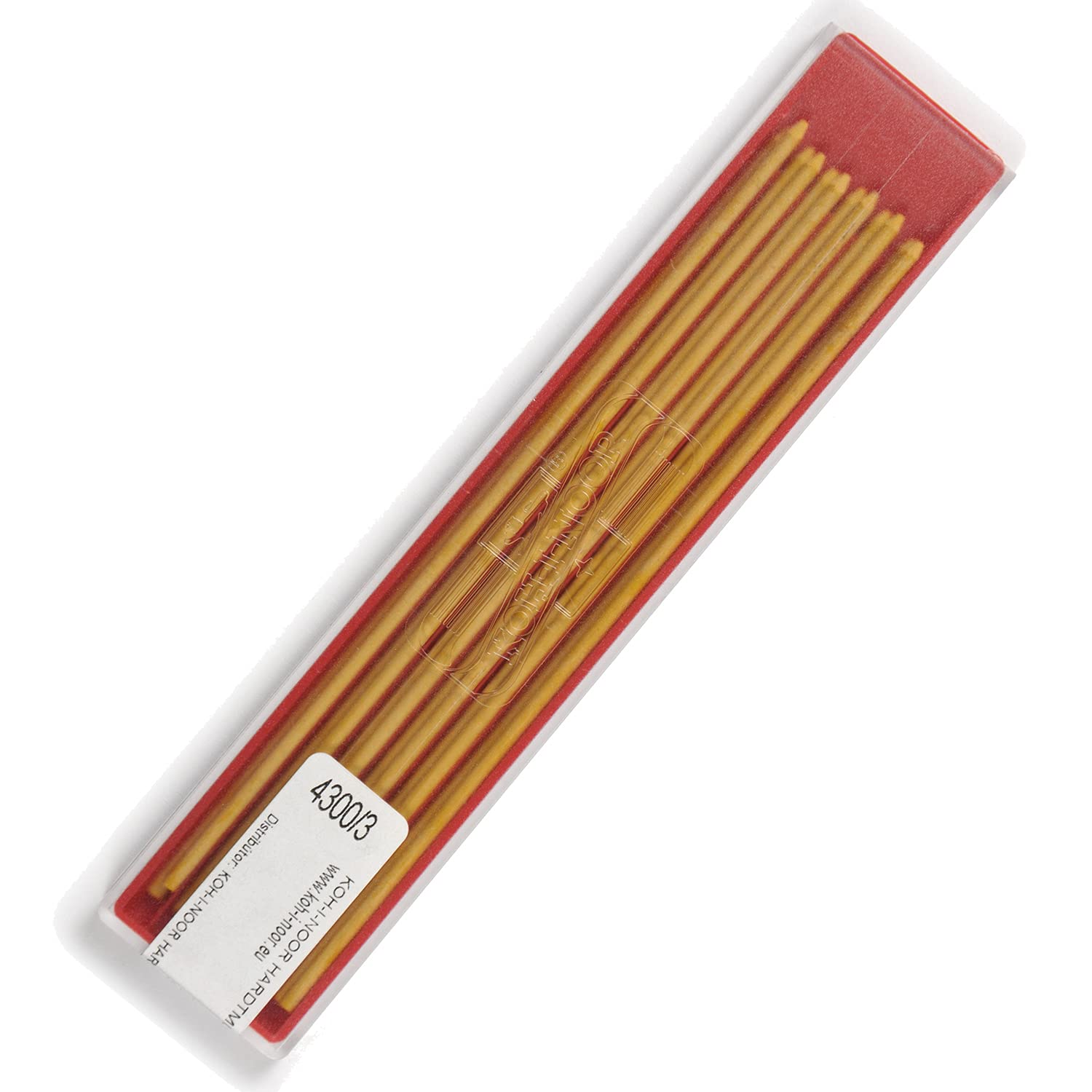 KOH-I-NOOR Coloured Leads for 2mm Diameter 120mm Mechanical Pencil - Yellow