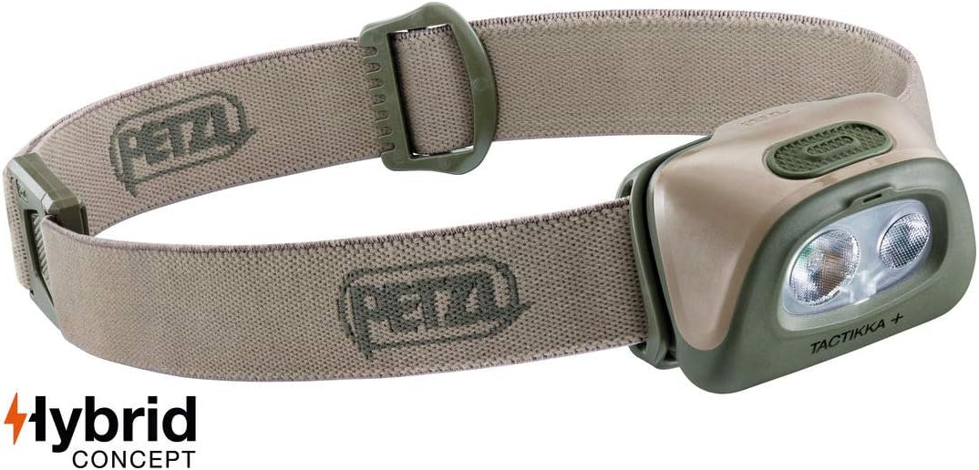 PETZL, TACTIKKA + Headlamp, 350 lumens, Ultra-Compact Headlamp, Black : Sports & Outdoors