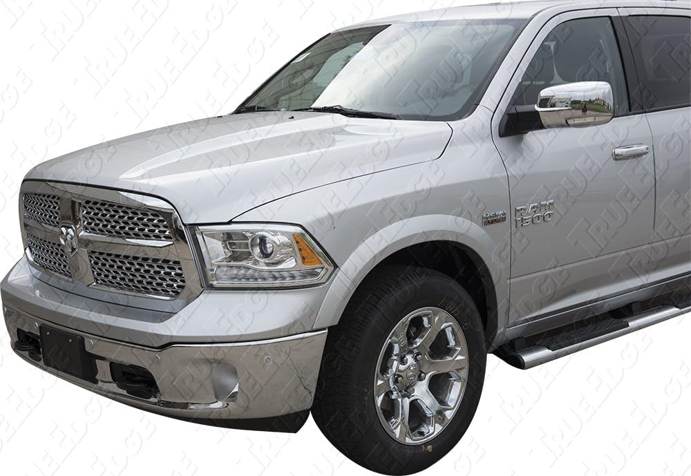 True Edge FLZ409204-03 Sports Style Fender Flares for 2009 - 2016 Dodge Ram 1500 - W7/GW7 - Bright White