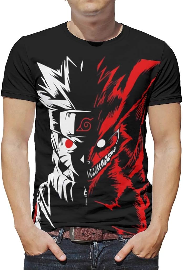RNGIAN Jungen TShirt mit 3DDruck, Bedruckt, Zwei Gesichter, Rundkragen, Tees für Herren RNGIAN Jungen TShirt mit 3DDruck, Bedruckt, Zwei Gesichter, Rundkragen, Tees für Herren