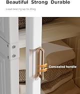 Dripex Portable Wardrobe Closet Storage Organizer with Transparent Doors view 7