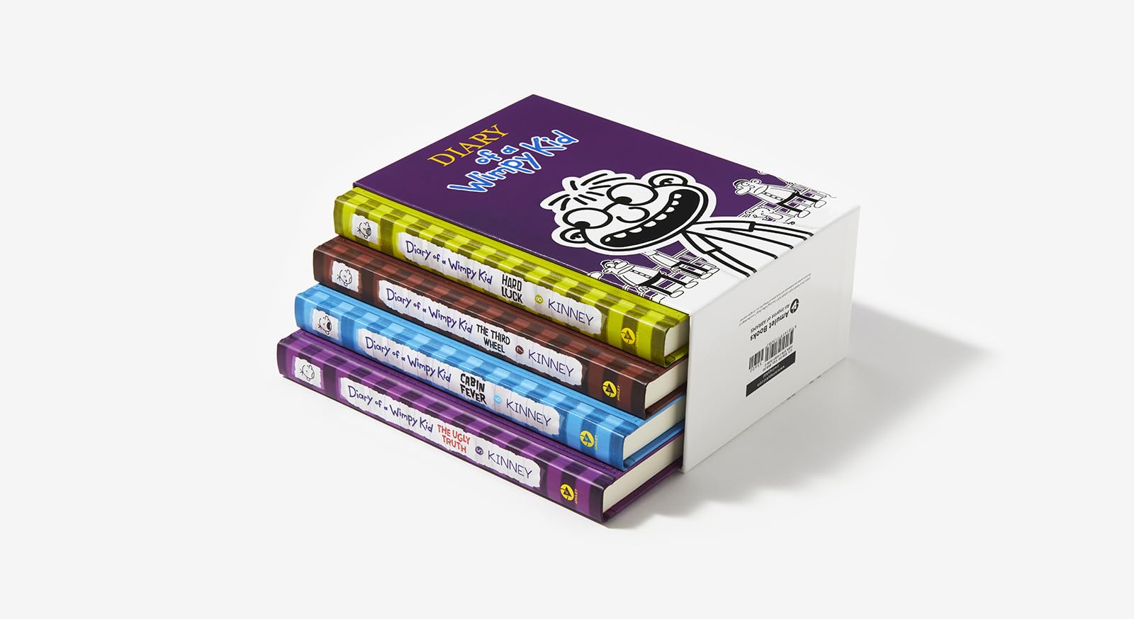 Diary of a Wimpy Kid Box of Books 5-8 Hardcover Gift Set: Ugly Truth, Cabin Fever, The Third Wheel, Hard Luck