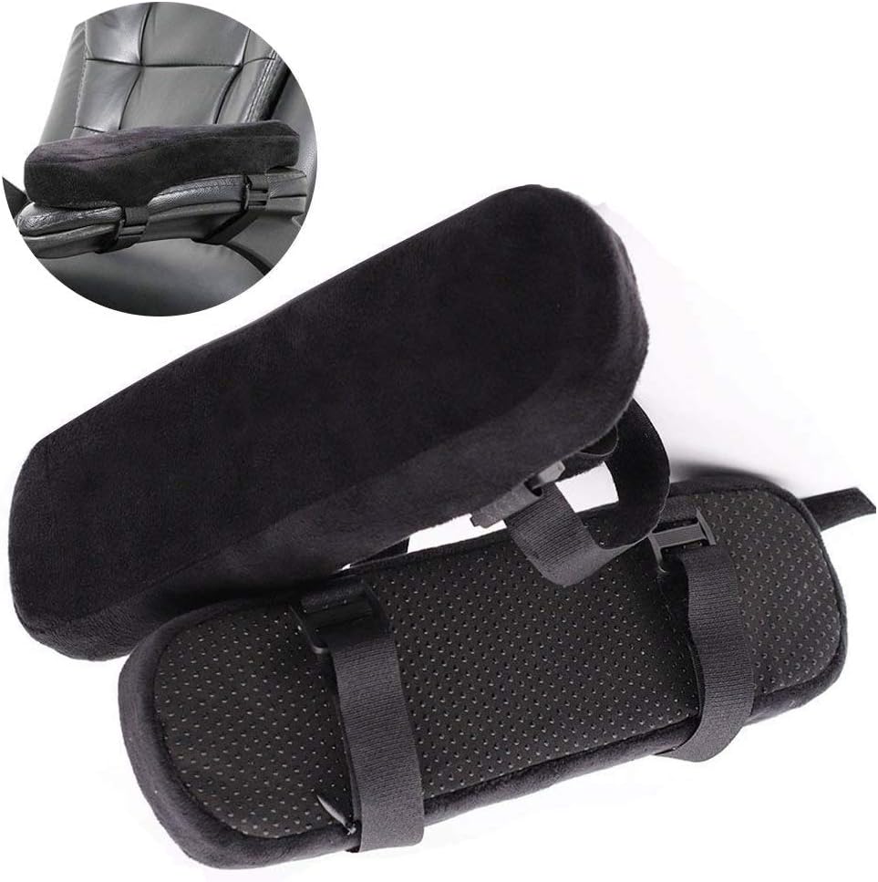 Amazon ひじ掛けクッション 椅子メモリーフォーム アームレスト クッション 低反発 肘置きクッション 腕痛対策 椅子アームカバー 座