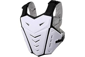 CALOPET Light Upgrade Chest Armor Motorcycle Armor Body Guard Vest, Dirtbike Riding Off-Road Racing Cycling Skiing Motocross Adult Kids Protector Shirt Jackets for Street Bike, Mens Back Protection