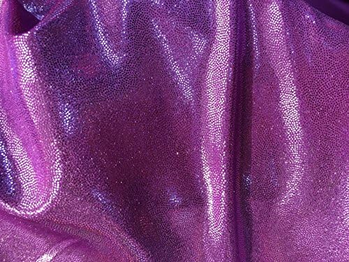 Purple Shattered Glass Spandex 4 Way Stretch Fabric - BTY - 60"