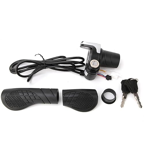 Jadeshay 36V Electric Bike Throttle with LCD Display, Twist Grip