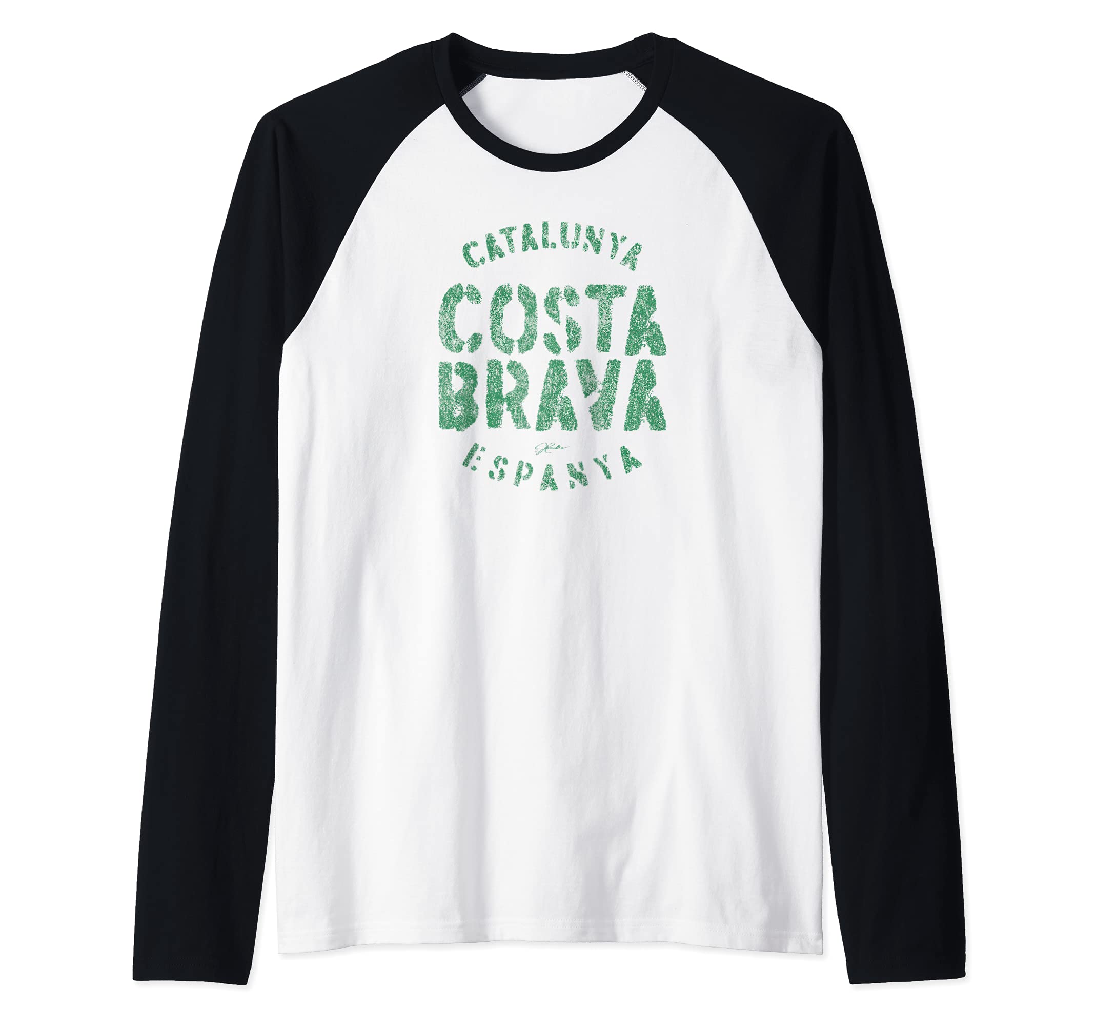 JCombs: Costa Brava, Catalonia, Spain Raglan Baseball Tee