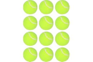YXX-TECH Automatic Dog Ball Thrower Launcher with 12 PCS Tennis Balls,Thrower Distance 10-30ft, Interactive Dog Fetch Machine Toy for Small Dogs (Yellow)