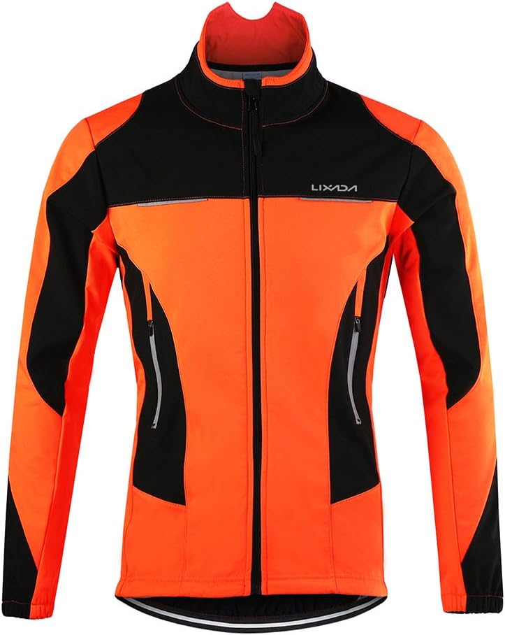 Lixada Men's Cycling Jersey Suit Winter Thermal Breathable Comfortable Long Sleeve Jacket with Padded Cushion Pants Trousers: Clothing