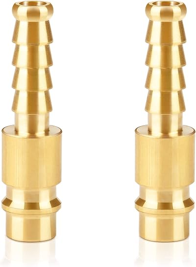 Sukudon 8 mm Quick Coupling Plug Nipple Brass Compressed Air Accessory