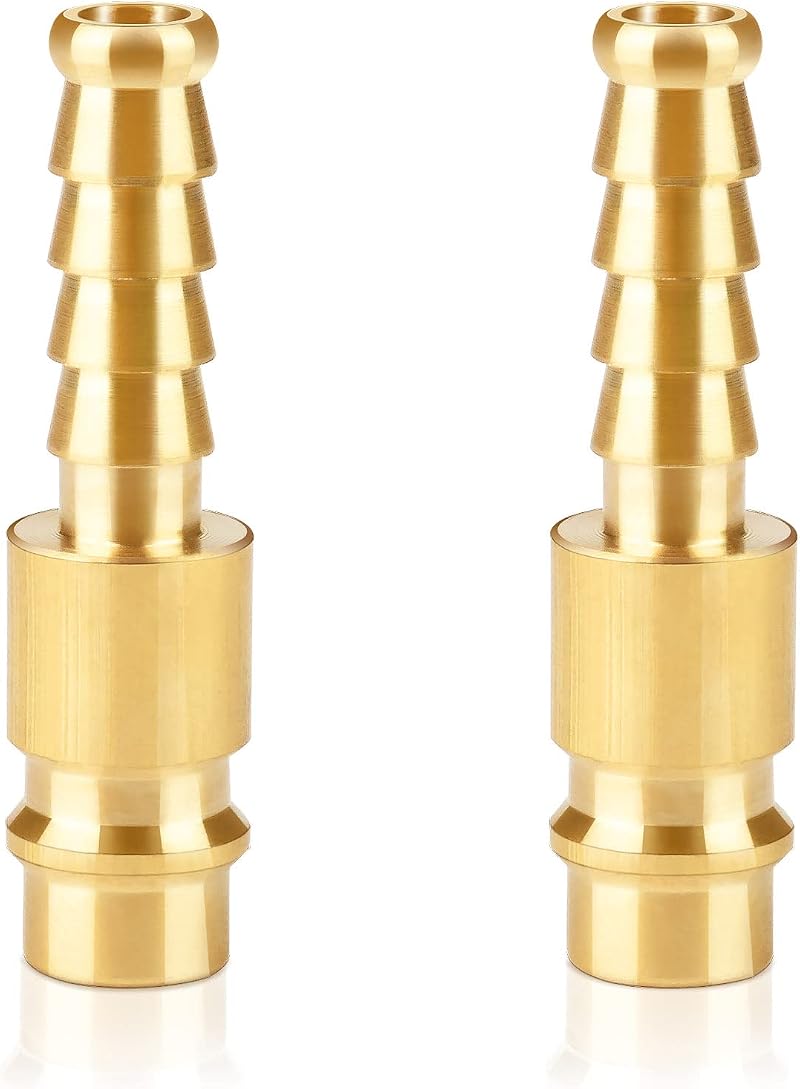 Sukudon 8 mm Quick Coupling Plug Nipple Brass Compressed Air Accessory