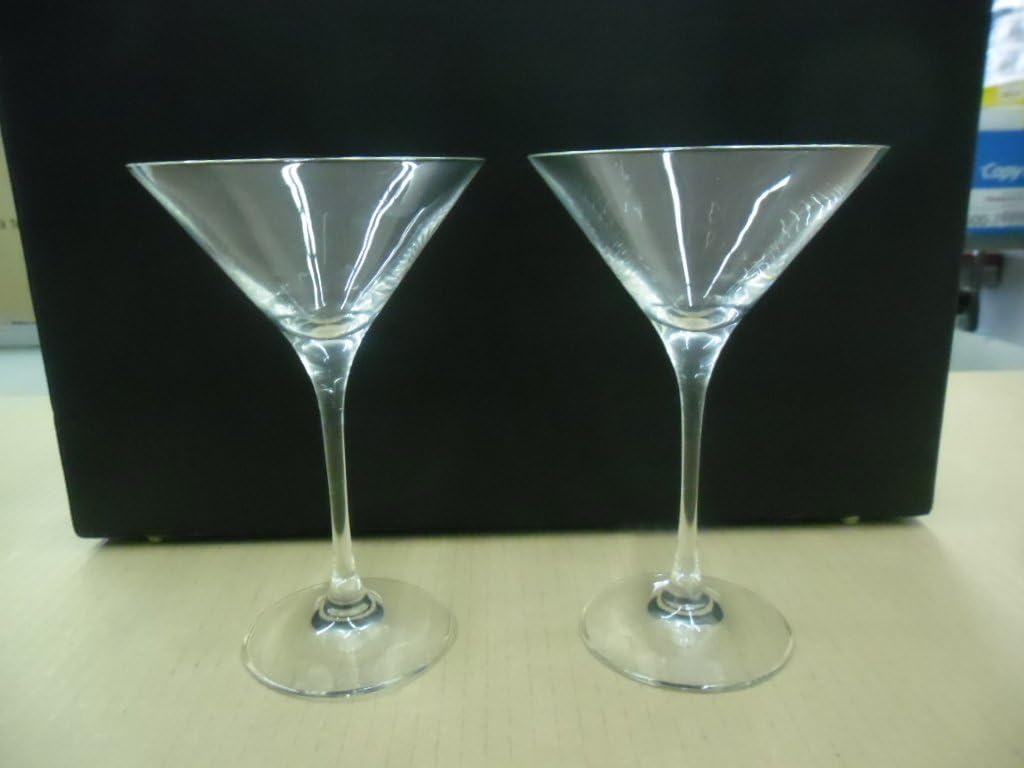 Set of 6 Belvedere Vodka Tall Thick Cocktail Martini Glasses Amazon.co