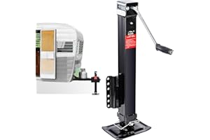 FZZD 8000 lbs Heavy Duty Trailer Jack, 28.6" Vertical Travel, Adjustable Drop Leg, for Utility Trailers, Yacht Trailers, Boat Trailer Jacks,Black