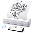 iDPRT MT890 Portable Wireless Printer - with Thermal A4 Paper, Bluetooth Inkless Printer for Travel/Home, Support US Letter&A4&A5 Size, Mobile Printer Compatible with iOS, Android & Laptop - White