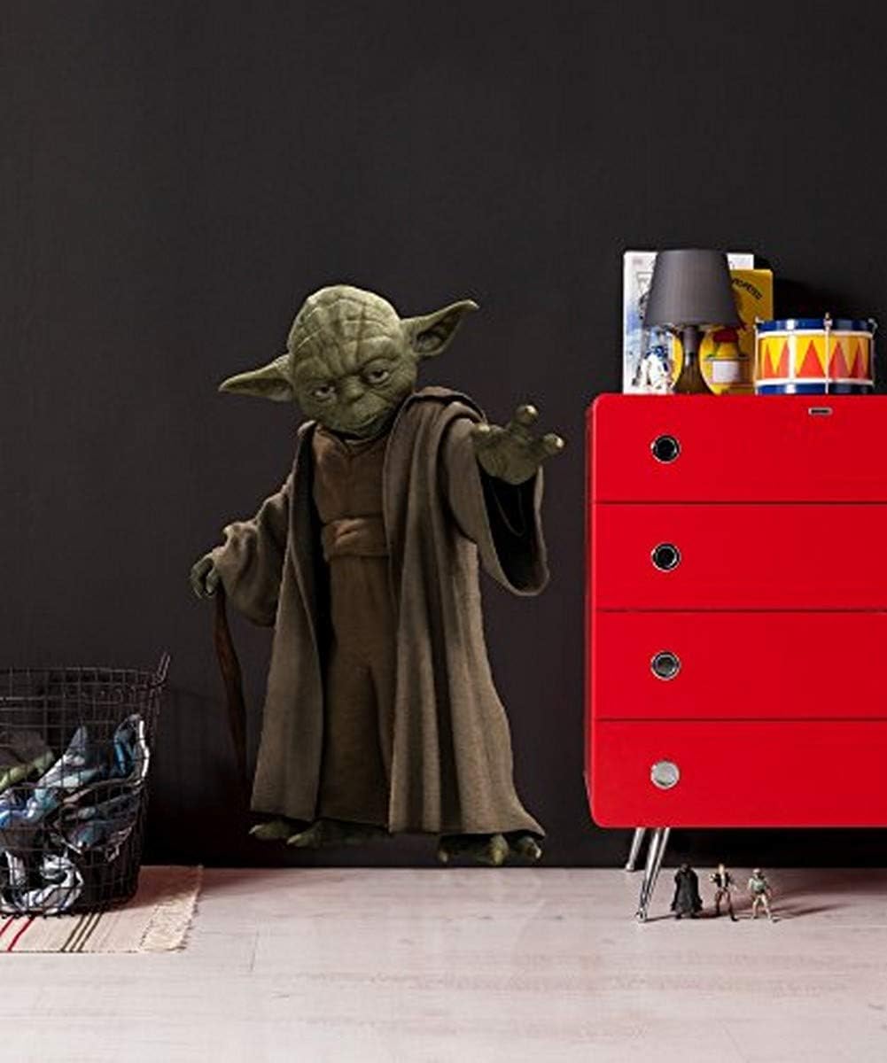 Komar 14721h Star Wars Yoda Freestyle Deco Sticker - Neutral, Braun,grün, 100 x 70 cm (Breite x Höhe)