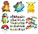 Pokemon Theme Party Supplies Bundle Favors Pack-24 Action Figures,12 Bracelets and 5 Party Balloons