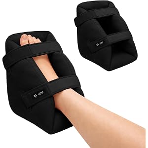 SPRING SEAON Heel Protector Cushion, Pressure Relief, Dual Straps, 1 Piece | Soft Suede Heel Cushion With 1.2 Cm Foam, Hot/co