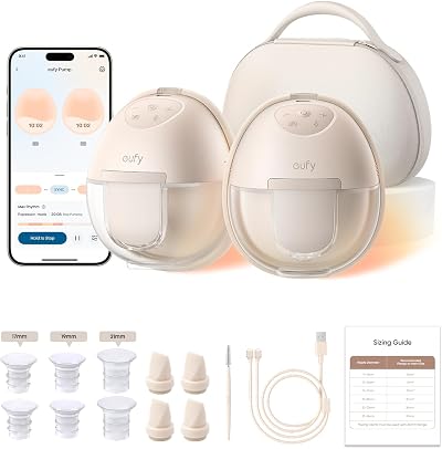 eufy S1 Pro Wearable Breast Pump with Heating Technology 7 Heat Settings