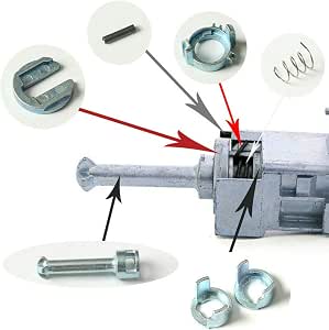 Door Lock Cylinder Barrel Repair Kit For BMW E46 323i 325i 328i 330i M3 (1998-2006)