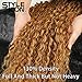 Style Icon Lace Front Wigs 28” Long Curly Wig Ombre Blonde Wig for women Synthetic Wig Density 130% Heat Resistant Replacement Wig (28