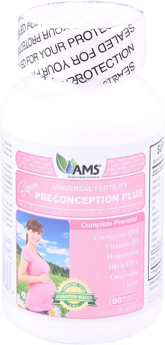 Preconception Plus, Women's Prenatal Vitamins for Increased Fertility, 90 Count