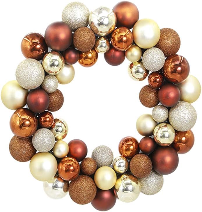 happyyami christmas ball wreath garland ornaments glitter xmas tree balls decoration holiday party front door hanging decoration gold home accessories seasonal decor cate org