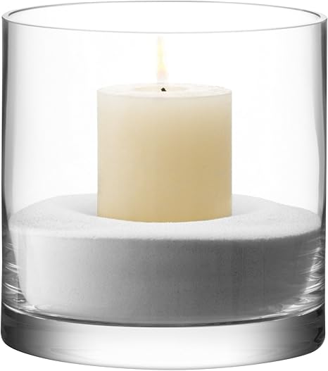 Amazon Co Jp Lsa Column フラワーベース 花器 キャンドルホルダー 高さ17 X O17cm クリアー Tla1512 ホーム キッチン