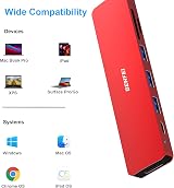 BENFEI USB C HUB 7-in-1 4K HDMI 60W PD 3 USB 3.0 SD TF Reader view 6