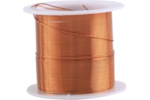 DONGKER 0.5mm Copper Wire,10m Enameled Magnet Wire High Temperature Resistant Wire for Transformer Generators Inductor (Random Scroll Color)