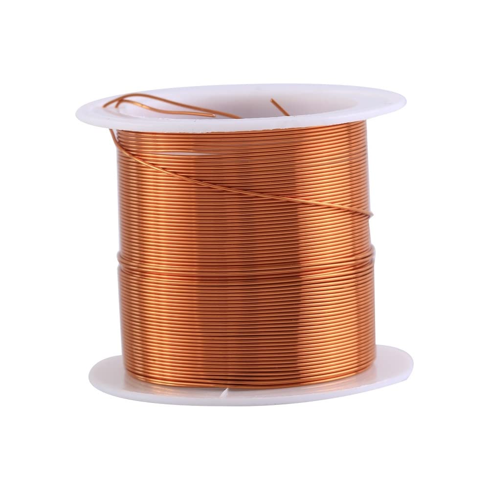 Copper Wire,0.5mmX 10m Length Magnet Wire Solid Copper Wire for Transformers Inductors Motors Soldering