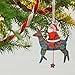 Hallmark 2495QK1452 Reindeer Wooden Pull String Keepsake Christmas Ornaments
