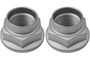 Mysttoo 2PCS Wheel Axle Nut Shaft Spindle Nuts Compatible with Ford Edge Escape Fusion Focus Mustang Lincoln Mitsubishi Outlander Lancer Mini Cooper Mazda Hyundai Elantra Kia Models