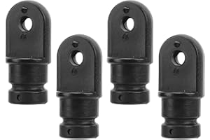 Srliya 4 Pcs Bimini Top Fitting Nylon Eye End Top Bimini Top Hardware Cover Cap for Marine Boat