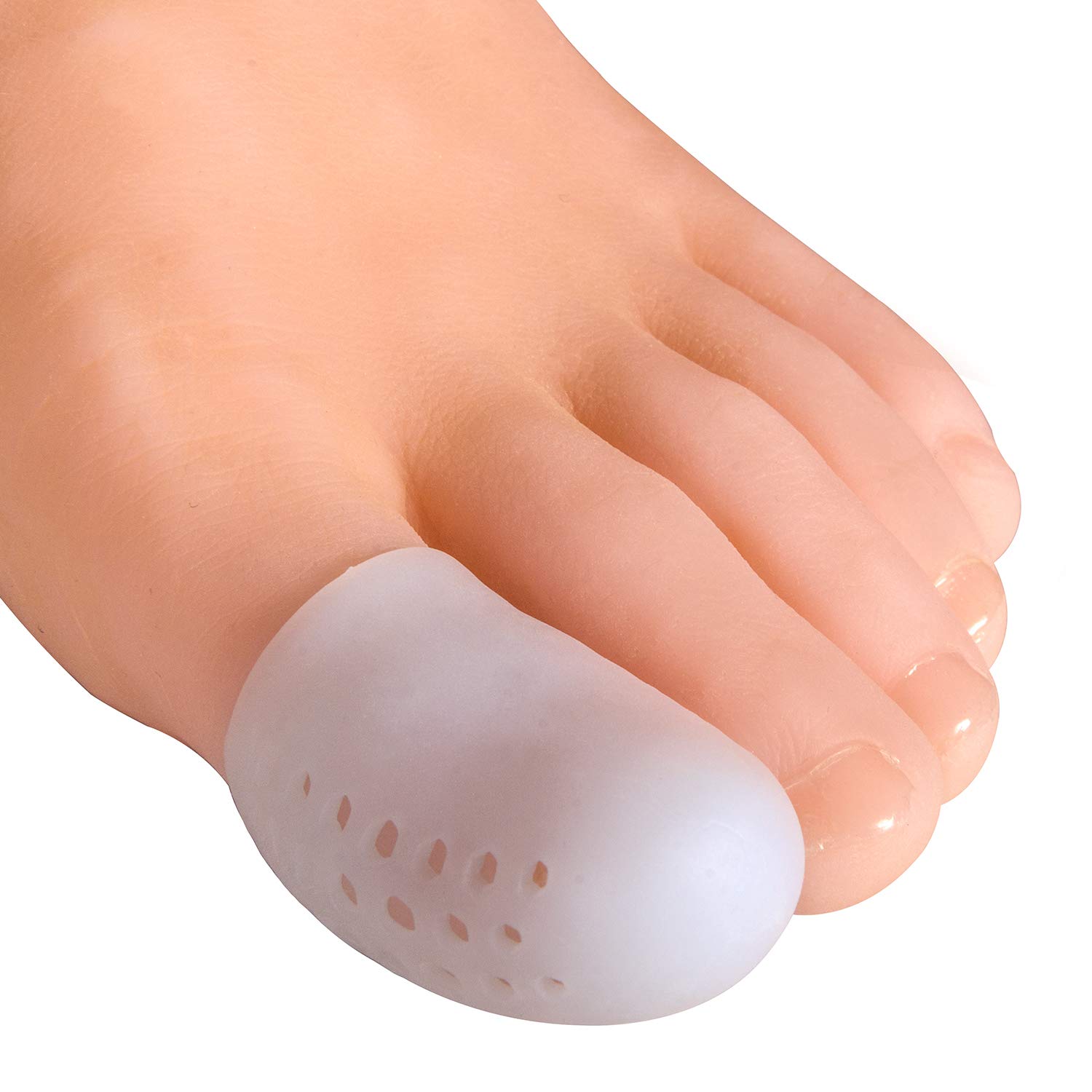 Welnove Big Toe Caps Pack of 10 Breathable Gel Toe Protector Great to Cushion Toe and Provides Pain Relief from Corns, Blisters, Missing or Ingrown Toenails for Woman and Man