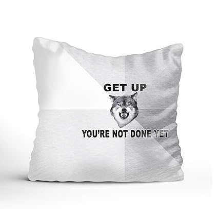 Amazon Com Home Decoration Pillow Cases Courage Wolf Printing