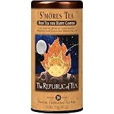 The Republic of Tea S&rsquo;mores Herbal Tea, Low-Caffeine, 36 Ct | Warm, toasty herbal blend with notes of carob, cacao and roasted dandelion root. Gluten free and kosher.