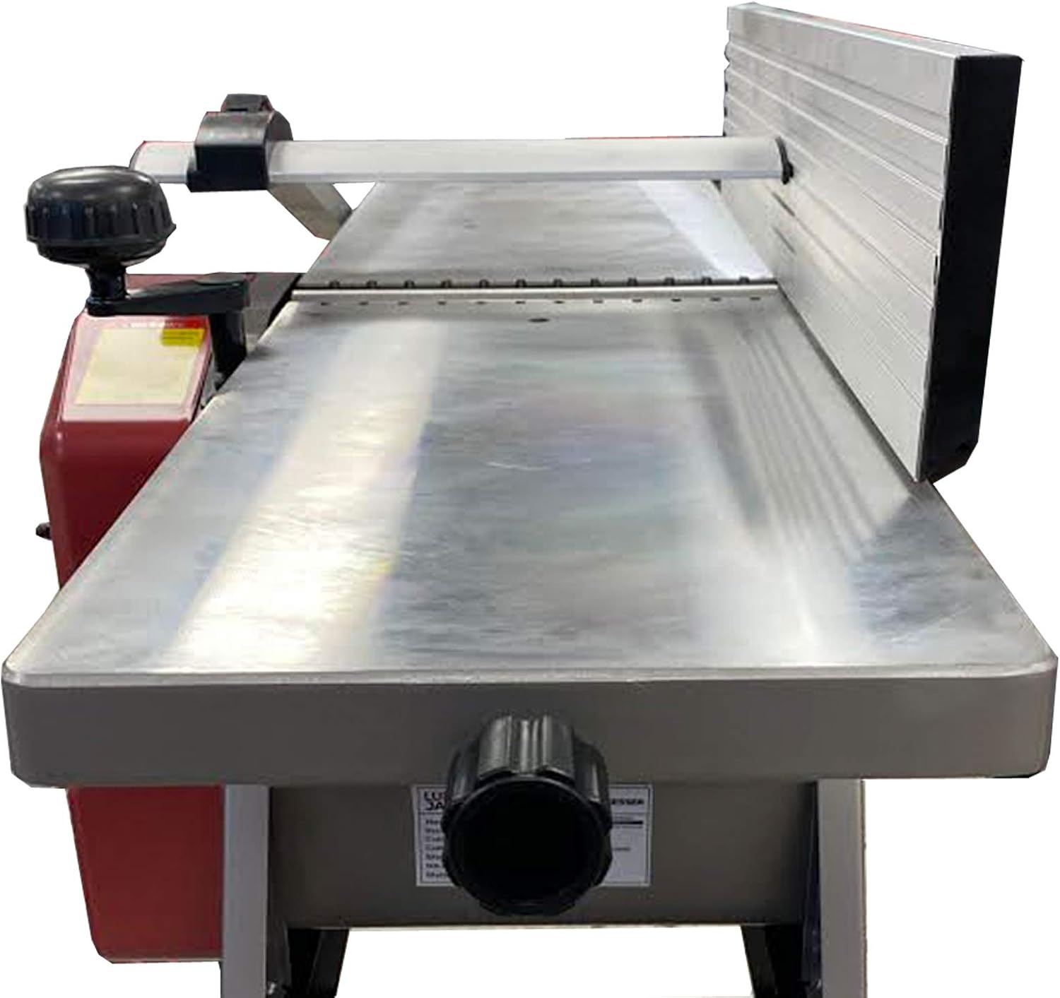 LUMBER JACK 10 x 5 Inch Planer Thicknesser with HSS Twin Blades, Dust Chute, & Legstand for Woodworking, Red, 10 inch - Image 4