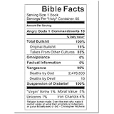 Bible Facts Refrigerator Magnet - [3" x 2"]
