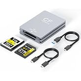 USB A/C CFexpress Type A/SD Card Reader 10Gbps CF Express Type A Reader | High Speed USB 3.1 Gen 2,Dual Slot,Plug&amp;Play,for for Windows/Linux/MAC OS/Android/iphone,Aluminum Alloy,Compact,Portable