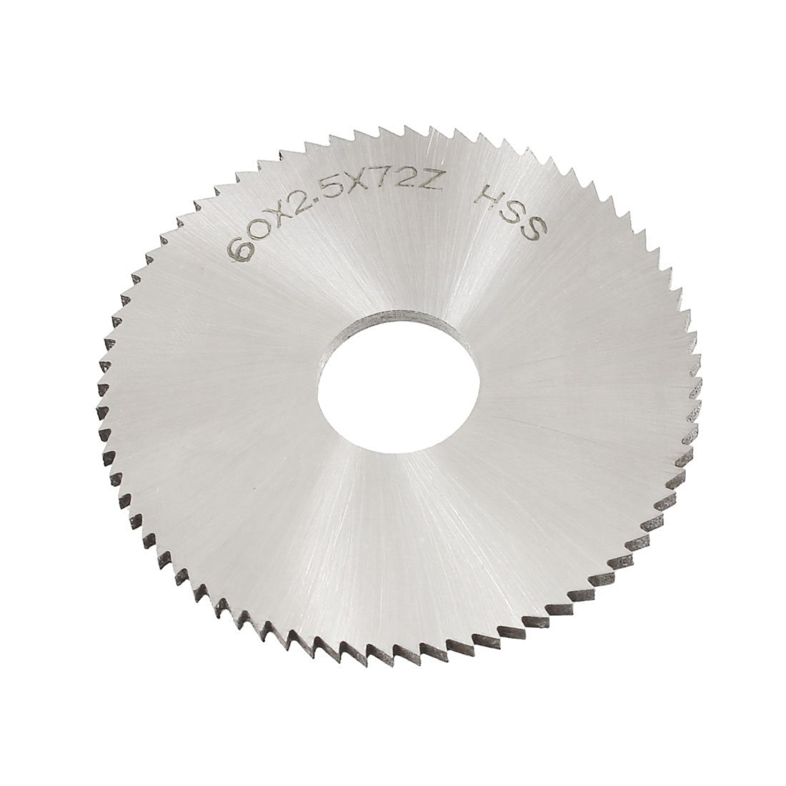 Sourcingmap 60mm x 2.5mm x 16mm 72T HSS Steel Round Slitting Saw Cutter