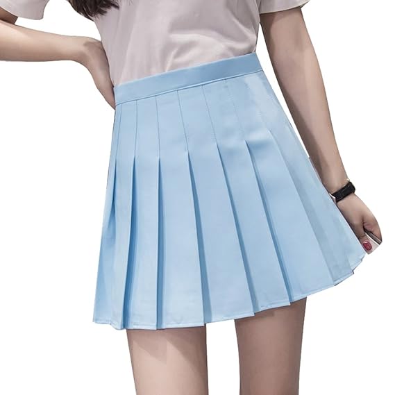 girls light blue skirt