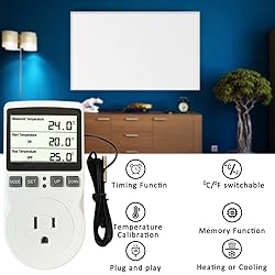 Plug in Thermostat Temperature Controller Electric