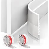 Suptikes 2 Pack Door Draft Stopper，Door Sweep for Exterior &amp; Interior Doors,Door Bottom Seal Dust and Noise Insulation Weather Stripping Draft Guard Insulator, 2" W x 39" L,White