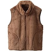 BAYRTIC Girls Boys Zippered Vest Warm Soft Fleece Outerwear Jacket with Pockets 3-12 Years