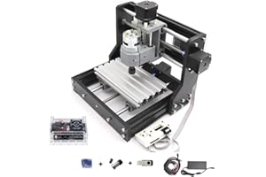 CNCTOPBAOS 1610 PRO CNC Milling Machine,with GRBL Offline Controller,3 Axis Desktop DIY Mini CNC Router Kit Engrave Carving PVC,PCB,Acrylic,Wood Cutting Engraving Machine CNC1610 Pro