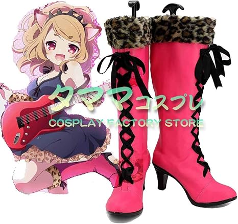 Amazon チッティ Show By Rock Sb69 ショウ バイ ロック すたっどばんぎゃっしゅ Vo Gt コスプレ靴 コスプレブーツ Cosplay オーダーサイズ スタイル 製作可能 タママ 22 5cm コスプレ 仮装 通販